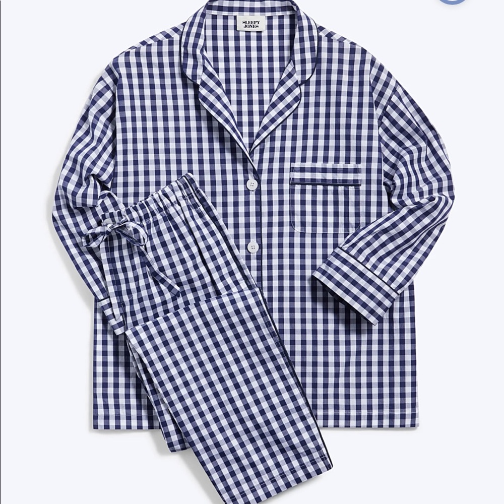 Sleepy Jones marina pajama bottoms only gingham
